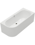 Vonia Villeroy&Boch Oberon 2.1, 180x80 cm, Quaryl, dešinė, su panele ir sifonu
