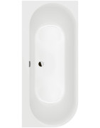 Vonia Villeroy&Boch Oberon 2.1, 180x80 cm, Quaryl, dešinė, su panele ir sifonu