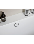 Vonia Villeroy&Boch Oberon 2.1, 180x80 cm, Quaryl, dešinė, su panele ir sifonu