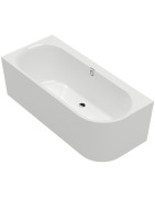 Vonia Villeroy&Boch Oberon 2.1, 180x80 cm, Quaryl, kairė, su panele ir sifonu