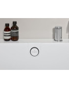 Vonia Villeroy&Boch Oberon 2.1, 180x80 cm, Quaryl, kairė, su panele ir sifonu