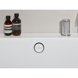 Vonia Villeroy&Boch Oberon 2.1, 180x80 cm, Quaryl, kairė, su panele ir sifonu
