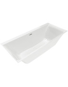Stačiakampė vonia Villeroy&Boch Subway 3.0, 180x80 cm, Quaryl, su sifonu