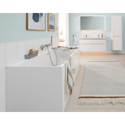 Stačiakampė vonia Villeroy&Boch Subway 3.0, 180x80 cm, Quaryl, su sifonu