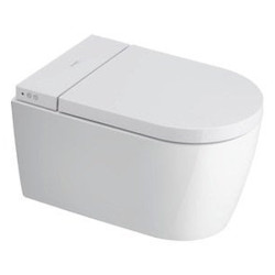 Pakabinamas unitazas Duravit SensoWash Starck f Lite Compact, DuraShield, Rimless, su bidė funkcija, su dangčiu