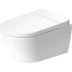 Pakabinamas unitazas Duravit SensoWash D-Neo Compact, DuraShield, Rimless, su bidė funkcija, su dangčiu