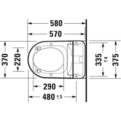 Pakabinamas unitazas Duravit SensoWash D-Neo Compact, DuraShield, Rimless, su bidė funkcija, su dangčiu