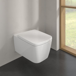 Pakabinamas unitazas Villeroy&Boch Subway 3.0, TwistFlush, CeramicPlus, su dangčiu