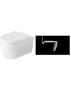 Pakabinamas unitazas Duravit ME by Starck Hero Edition, DuraShield, su dangčiu