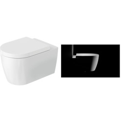 Pakabinamas unitazas Duravit ME by Starck Hero Edition, DuraShield, su dangčiu