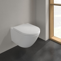 Pakabinamas unitazas Villeroy&Boch Subway 3.0, TwistFlush, CeramicPlus, balta (Stone White)