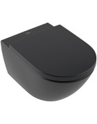 Pakabinamas unitazas Villeroy&Boch Subway 3.0, TwistFlush, CeramicPlus, juoda (Pure Black)