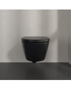 Pakabinamas unitazas Villeroy&Boch Subway 3.0, TwistFlush, CeramicPlus, juoda (Pure Black)