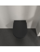Pakabinamas unitazas Villeroy&Boch Subway 3.0, TwistFlush, CeramicPlus, juoda (Pure Black)