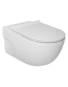 Pakabinamas unitazas Roca Meridian, Rimless, su dangčiu