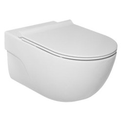 Pakabinamas unitazas Roca Meridian, Rimless, su dangčiu