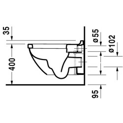Pakabinamas unitazas Duravit Starck 3