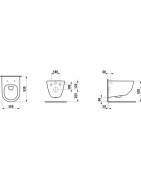 Pakabinamas unitazas Laufen Pro, Rimless