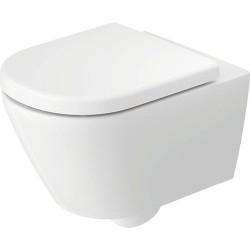 Pakabinamas unitazas Duravit D-Code, Rimless, su dangčiu