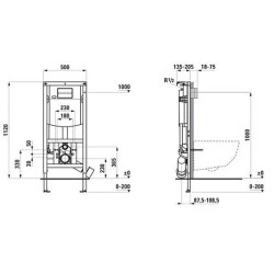 WC komplektas Laufen Kartell: Rimless unitazas, dangtis Soft-Close, INEO rėmas