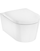 Pakabinamas unitazas Hansgrohe EluPura S, AquaFall Flush, HygieneEffect, su dangčiu SoftClose