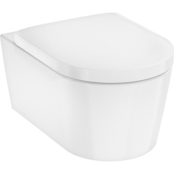 Pakabinamas unitazas Hansgrohe EluPura S, AquaFall Flush, HygieneEffect, su dangčiu SoftClose