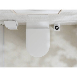 Pakabinamas unitazas Hansgrohe EluPura S, AquaFall Flush, HygieneEffect, su dangčiu SoftClose