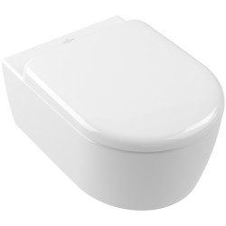 Pakabinamas unitazas Villeroy&Boch Skyla, TwistFlush E3, CeramicPlus, su dangčiu Soft-Close