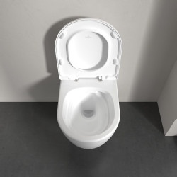 Pakabinamas unitazas Villeroy&Boch Skyla, TwistFlush E3, CeramicPlus, su dangčiu Soft-Close