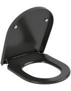 Unitazo sėdynė su dangčiu Villeroy&Boch Subway 3.0, CeramicPlus, Pure Black, Soft-Close