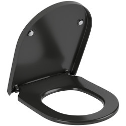 Unitazo sėdynė su dangčiu Villeroy&Boch Subway 3.0, CeramicPlus, Pure Black, Soft-Close