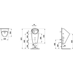 Pisuaras Laufen Caprino, Rimless, elektroninis nuleidimas, Bluetooth