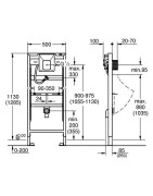Pisuaro rėmas Grohe Rapid SL