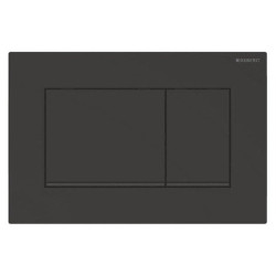 WC mygtukas Geberit Sigma20 Square, matinė juoda, lengvai nuvalomas paviršius