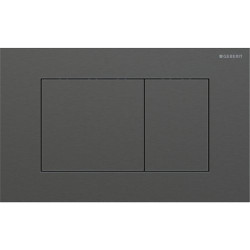 WC mygtukas Geberit Sigma40 Square, šveistas juodas chromas, lengvai valomas sluoksnis