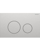 WC mygtukas Geberit Sigma40 Round, šveistas nerūdijantis plienas, lengvai valomas sluoksnis