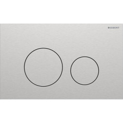 WC mygtukas Geberit Sigma40 Round, šveistas nerūdijantis plienas, lengvai valomas sluoksnis