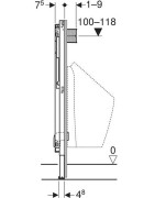 Pisuaro rėmas Geberit Duofix, universalus, 112-130 cm