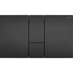 WC mygtukas Viega Prevista Visign for Style 24, matinis juodas plastikas