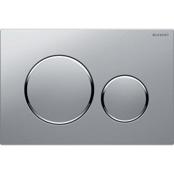 WC mygtukas Geberit Sigma20 Round, matinis chromas / chromas