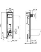 Rėmas unitazui Ideal Standard ProSys, siauras 30 cm, 6/3 l