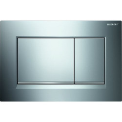 WC mygtukas Geberit Sigma20 Square, chromas / matinis chromas