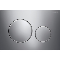 WC mygtukas Geberit Sigma20 Round, chromas / matinis chromas