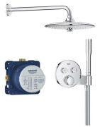 Potinkinė termostatinė dušo sistema Grohe Grohtherm SmartControl su Euphoria 260 dušo galva, 3 srovės, chromas