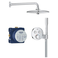 Potinkinė termostatinė dušo sistema Grohe Grohtherm SmartControl su Euphoria 260 dušo galva, 3 srovės, chromas