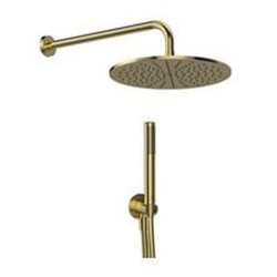 Potinkinio dušo komplektas Ideal Standard Ceratherm be maišytuvo, Ø 300 mm dušo galva, brushed gold