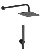Potinkinio dušo komplektas Ideal Standard Ceratherm be maišytuvo, 200 x 200 mm dušo galva, juoda matinė
