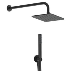 Potinkinio dušo komplektas Ideal Standard Ceratherm be maišytuvo, 200 x 200 mm dušo galva, juoda matinė