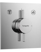 Dekoratyvinė dalis potinkiniam vonios / dušo maišytuvui Hansgrohe DuoTurn E, 2 funkcijos, chromas
