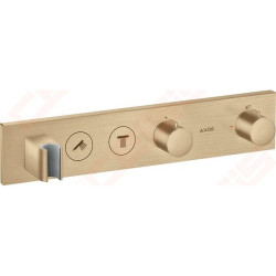 Dekoratyvinė dalis potinkiniam termostatiniam moduliui AXOR ShowerSolutions 460/90, 2 funkcijos, brushed bronze